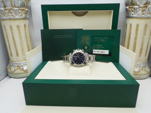 22941048 2w326y8hvhbxx16evhfe2t9g ExtraLarge 600x450 - Rolex Daytona ref. 116509 Blue Dial 2021 like new Full set some stickers
