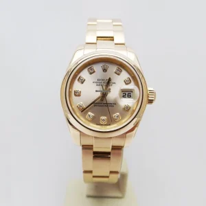 16048656 rooojkg66qmq3zae58nl3uiy ExtraLarge 300x300 - Rolex Lady-Datejust ref. 179165 Rose Gold Diamond dial full set like new 2004