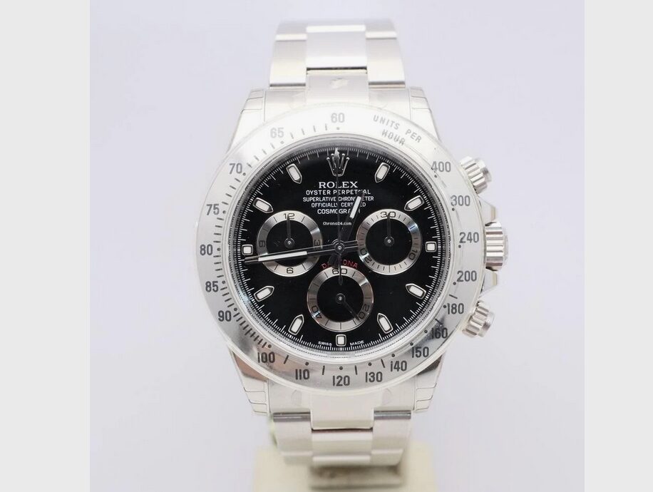 Rolex Daytona ref. 116520 chromalight NOS new old stock full stickers QC code