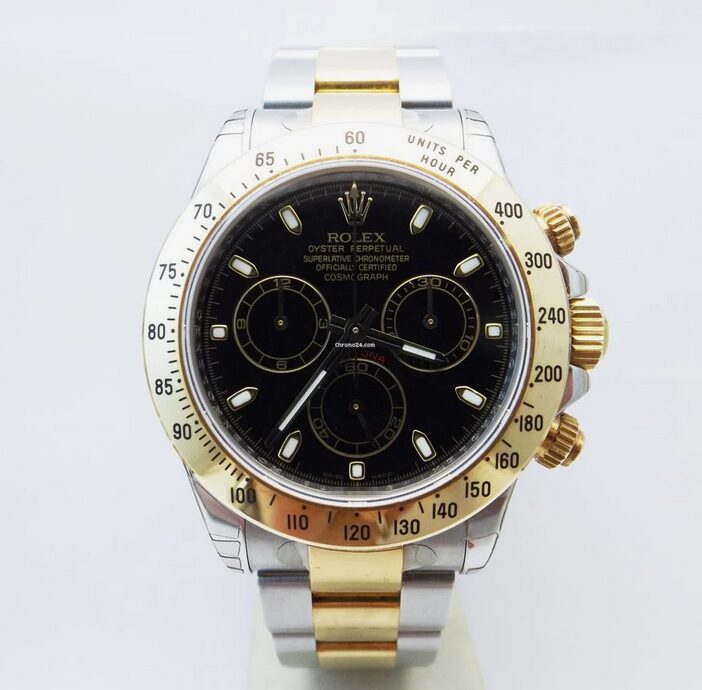 Rolex Daytona ref. 116523 new stickers black dial box & paper M serial