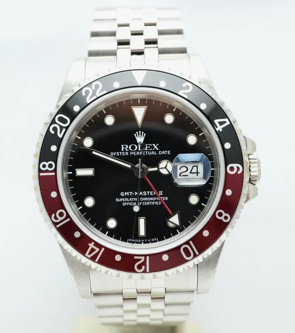 Rolex GMT-Master II ref. 16710 Top condition Jubilee end 50 sticker B&P