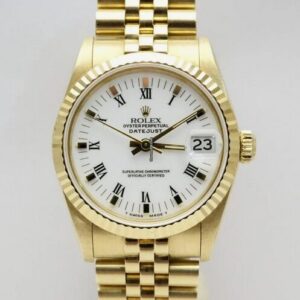 Rolex Datejust 31 ref. 68278 top condition jubilee full Gold L serial Unpolished