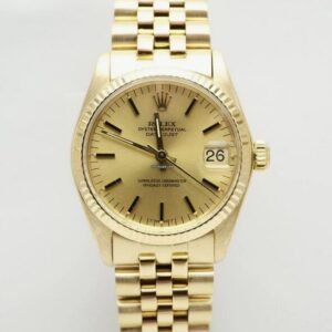 Rolex Datejust 31 ref. 6827 full yellow gold jubilee 1978 top condition champagne dial