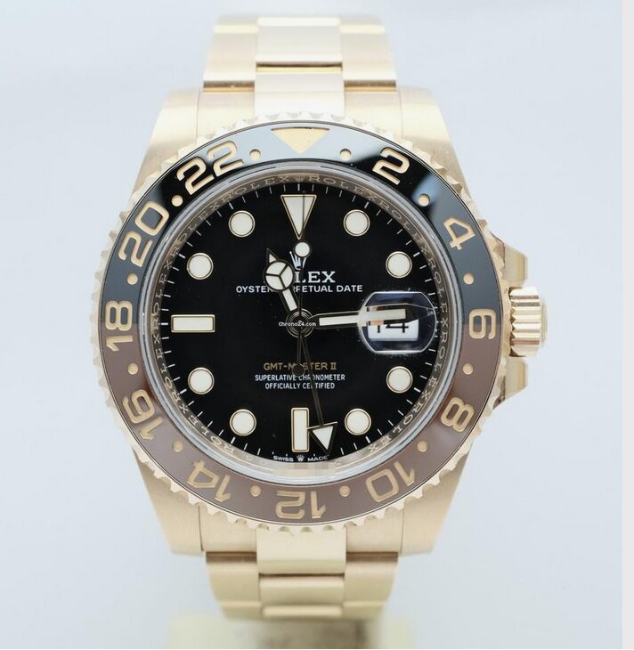 Rolex GMT-Master II 126715CHNR like new 2019 partial stickers Rootbeer