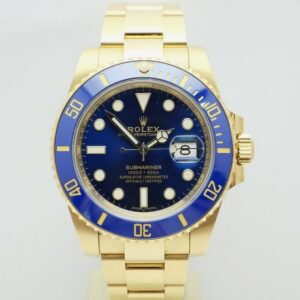 Rolex Submariner Date ref. 116618LB like new partial stickers Box & paper 2020