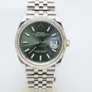 Rolex Datejust 36 Green Mint top condition Box & paper 2023