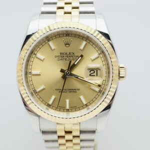 Rolex Datejust 36 ref. 116233 Champagne dial like new Box & Paper 2008